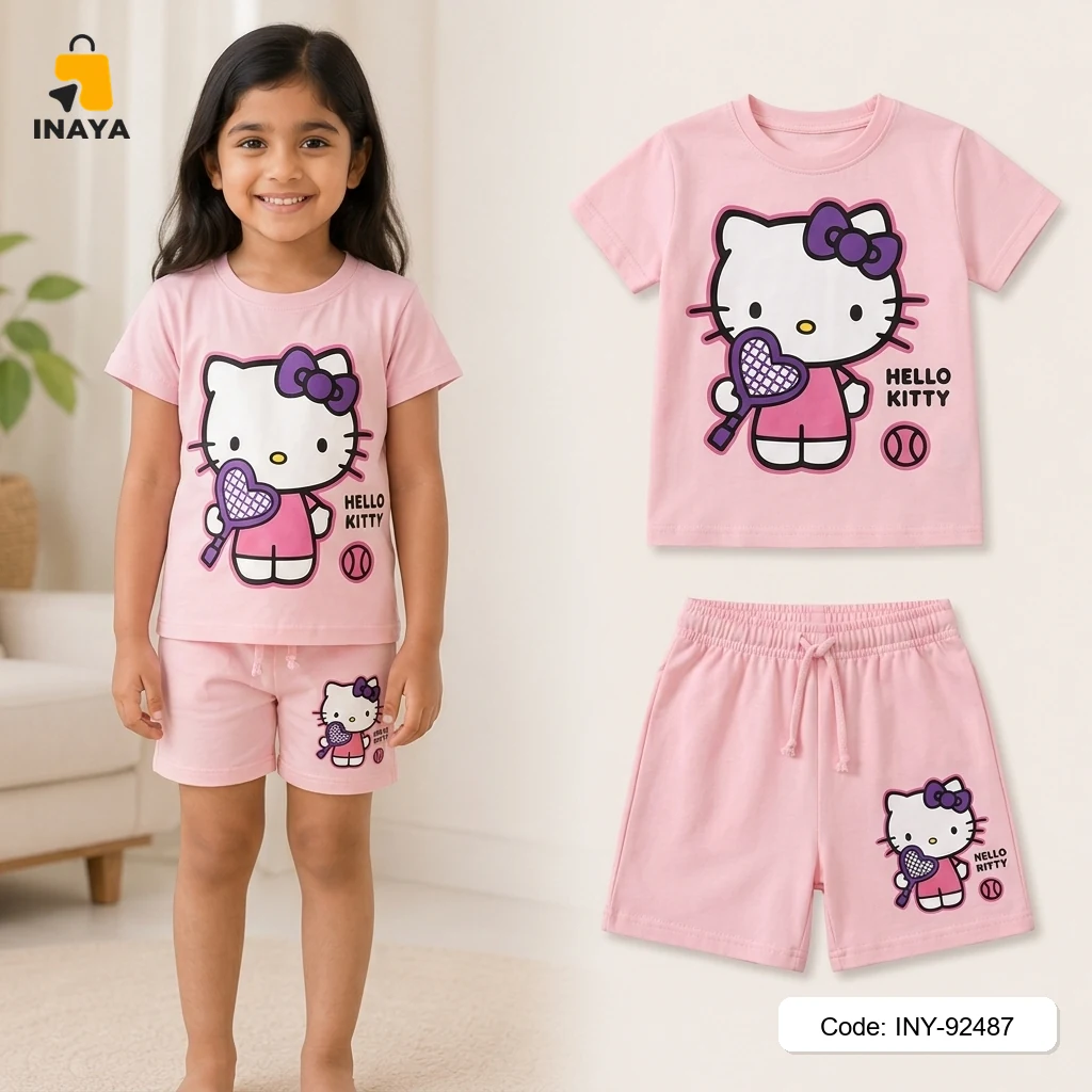 Pink Hello Kitty Tennis Baby T-Set